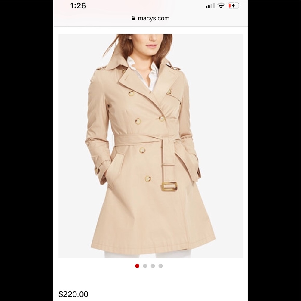 Plus Size Ralph Lauren Trench